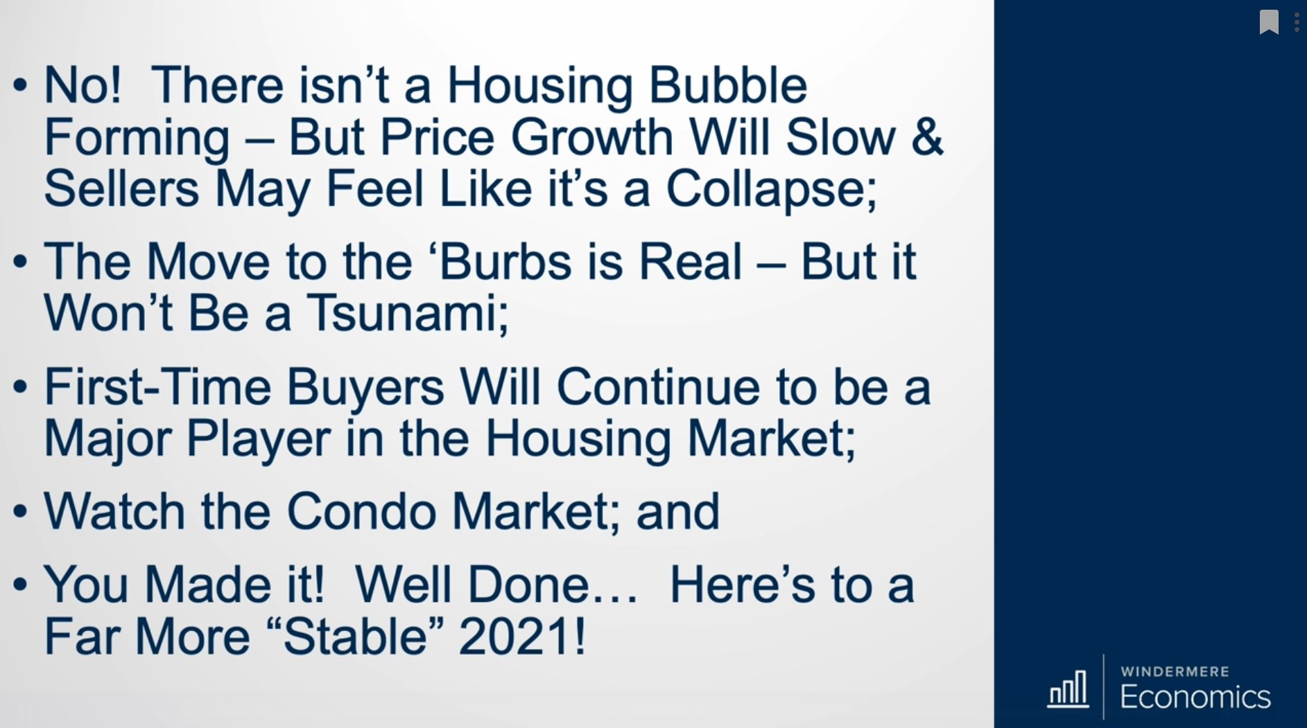 no housing bubble